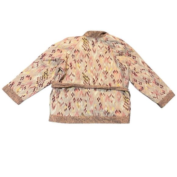 Knox Rose Quilted Kimono Jacket XL Boho Southwestern Print with Belt - Picture 5 of 10
